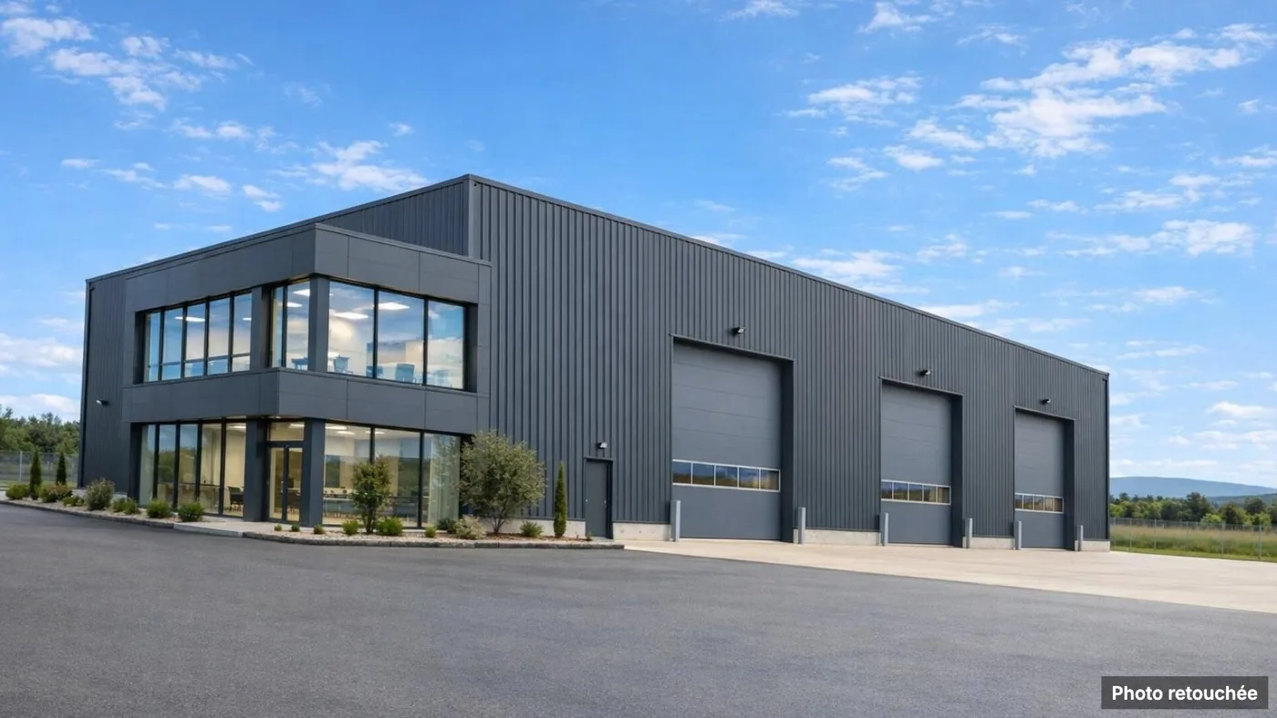 Local d'activité : ciel bleu, plus net, après le Studio